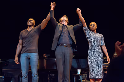Joshua Henry, Jason Robert Brown, Cynthia Erivo Photo