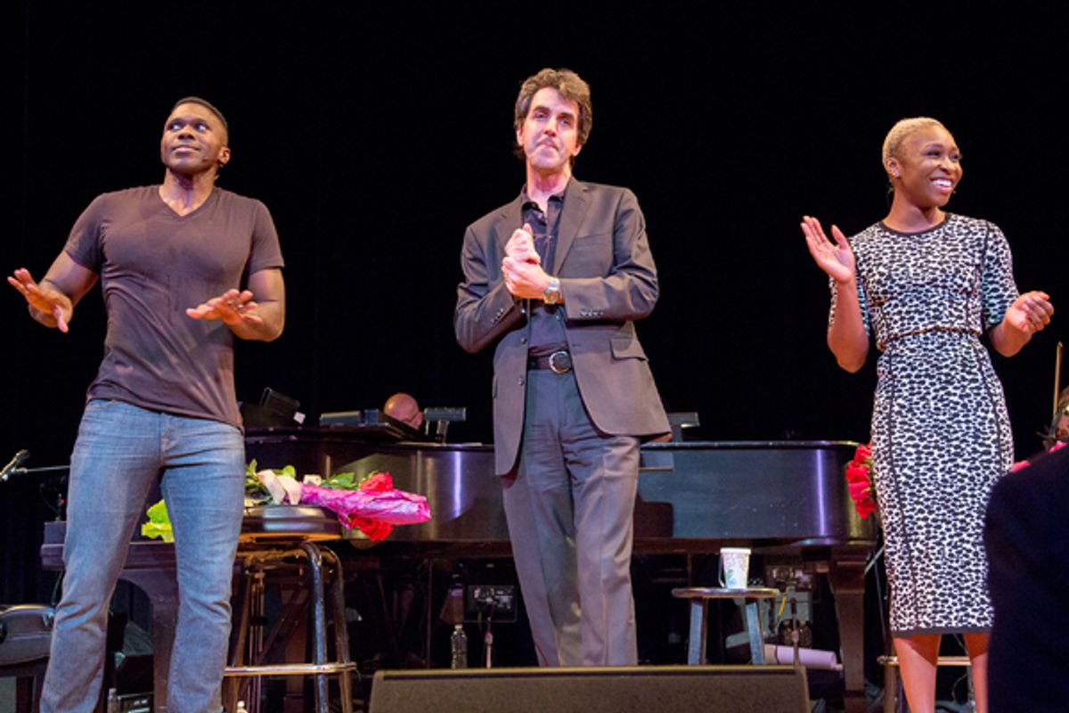 Joshua Henry, Jason Robert Brown, Cynthia Erivo at 