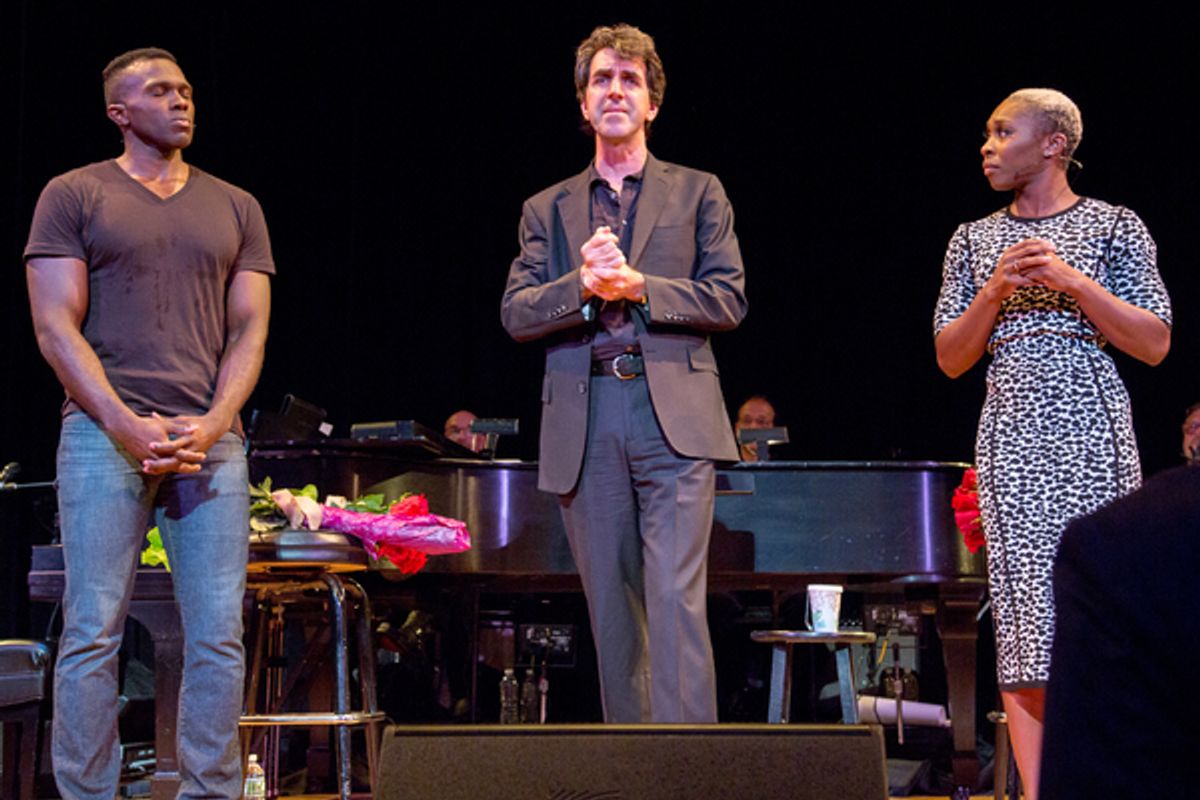Joshua Henry, Jason Robert Brown, Cynthia Erivo at 