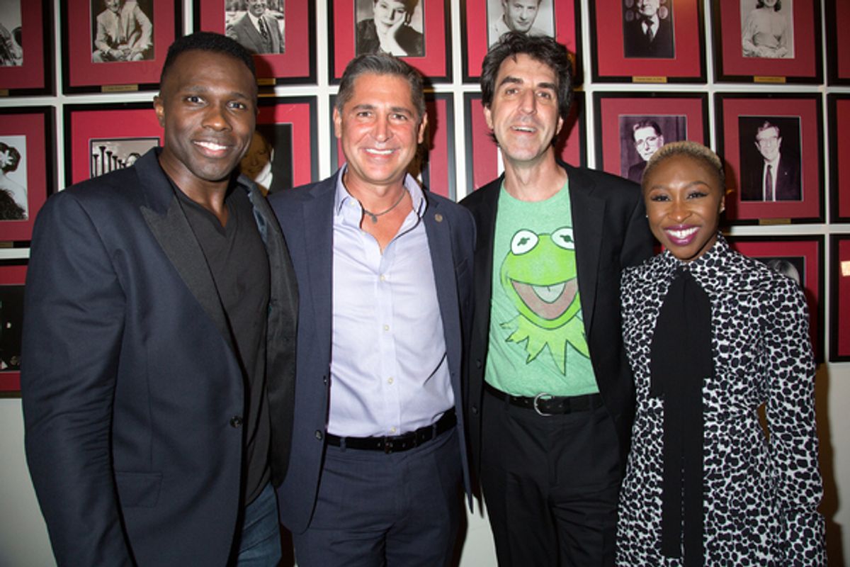 Joshua Henry, Jason Robert Brown, Cynthia Erivo at 