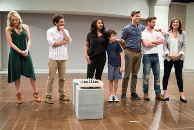 Betsy Wolfe, Brandon Uranowitz, Tracie Thoms, Anthony Rosenthal, Andrew Rannells, Chr Photo