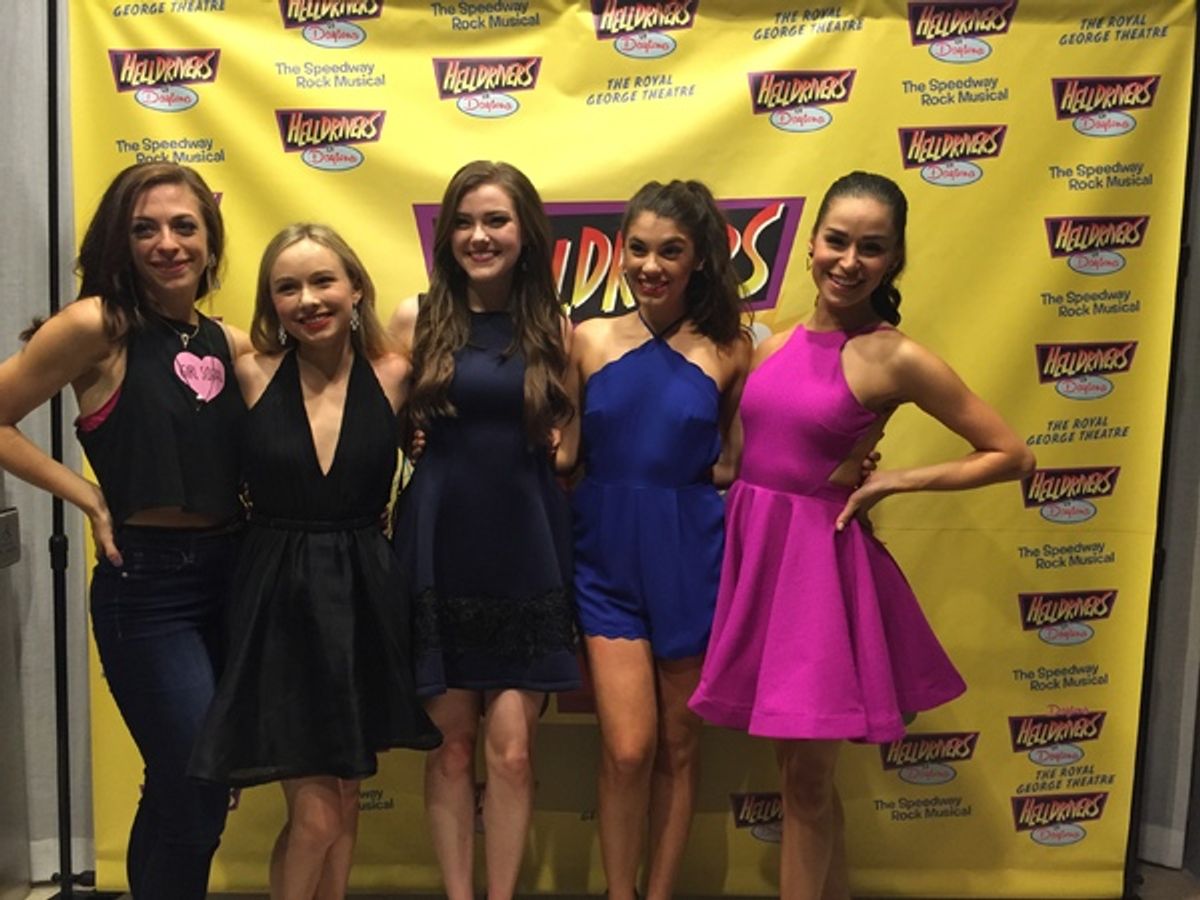 Leah Morrow, Claire Lilley, Cara Smith, Rachel Melius, Samantha Pauly at 