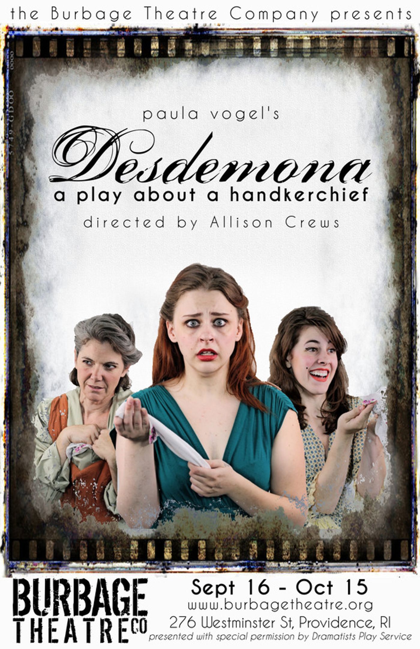 Photo Flash: DESDEMONA Begins Previews this Friday at Aurora Providence  Image