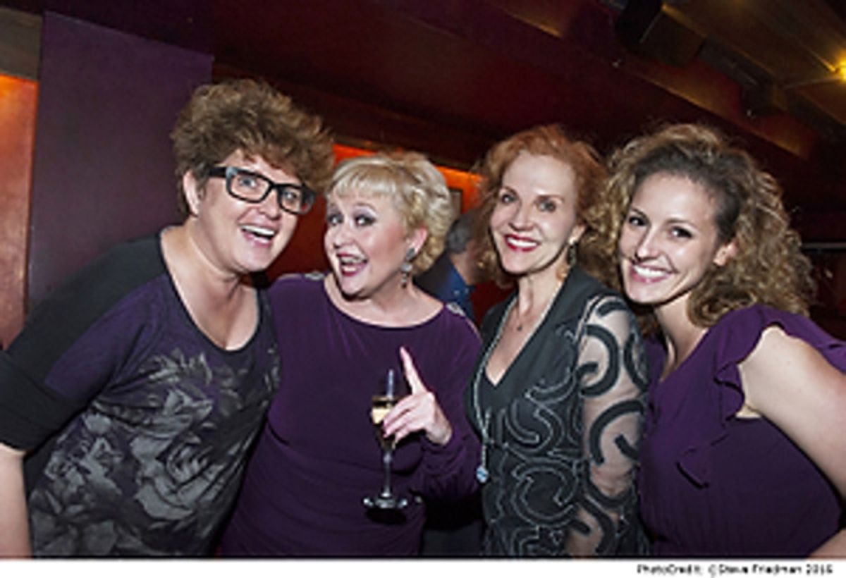 Klea Blackhurst, Sally Mayes, Anna Bergman and Andrea Prestinario at 