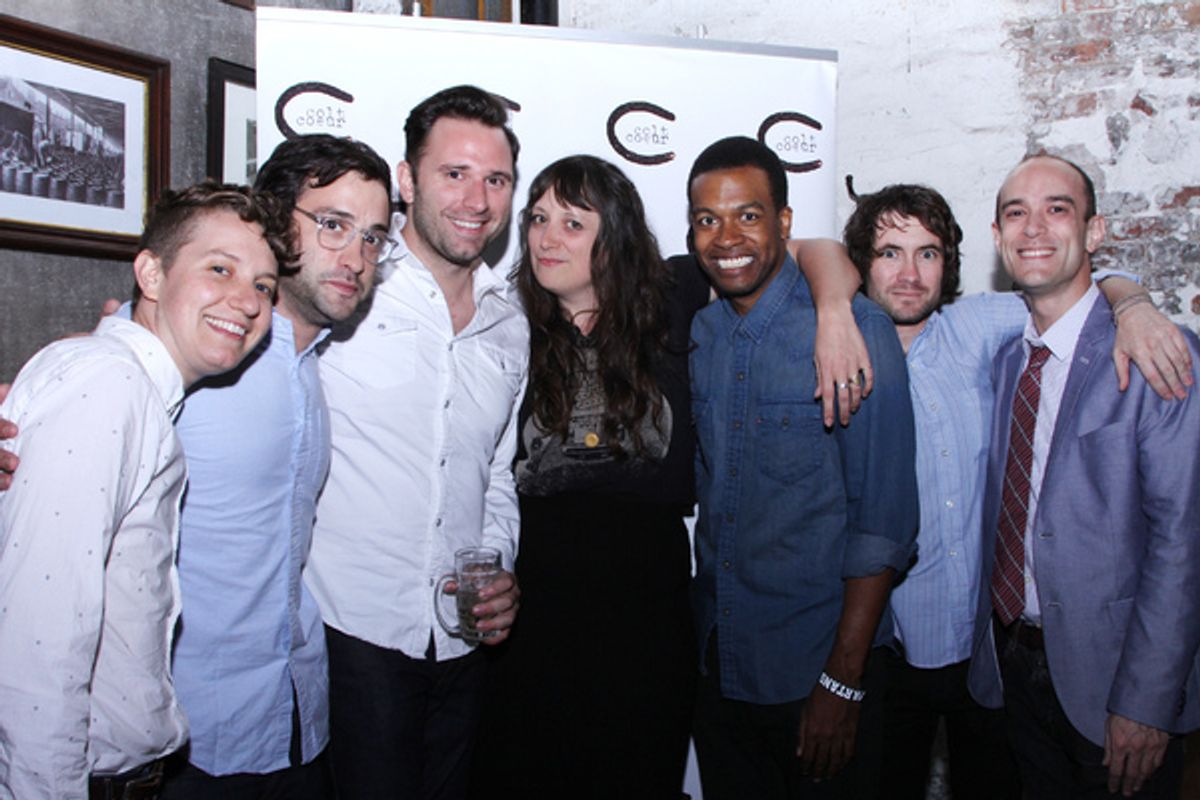 M.J. Kaufman, Teddy Bergman, Quincy Dunn Baker and Nikole Beck with Genesis Oliver, Matt Stadelmann and Grant Yeager at 