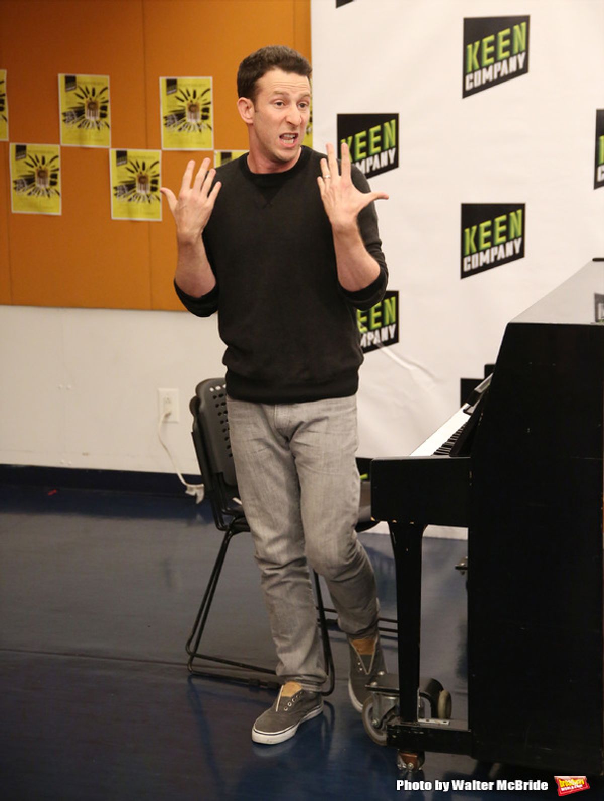 Nick Blaemire at Louder Than Words! Inside Rehearsal with the Company of TICK, TICK...BOOM! Off-Broadway