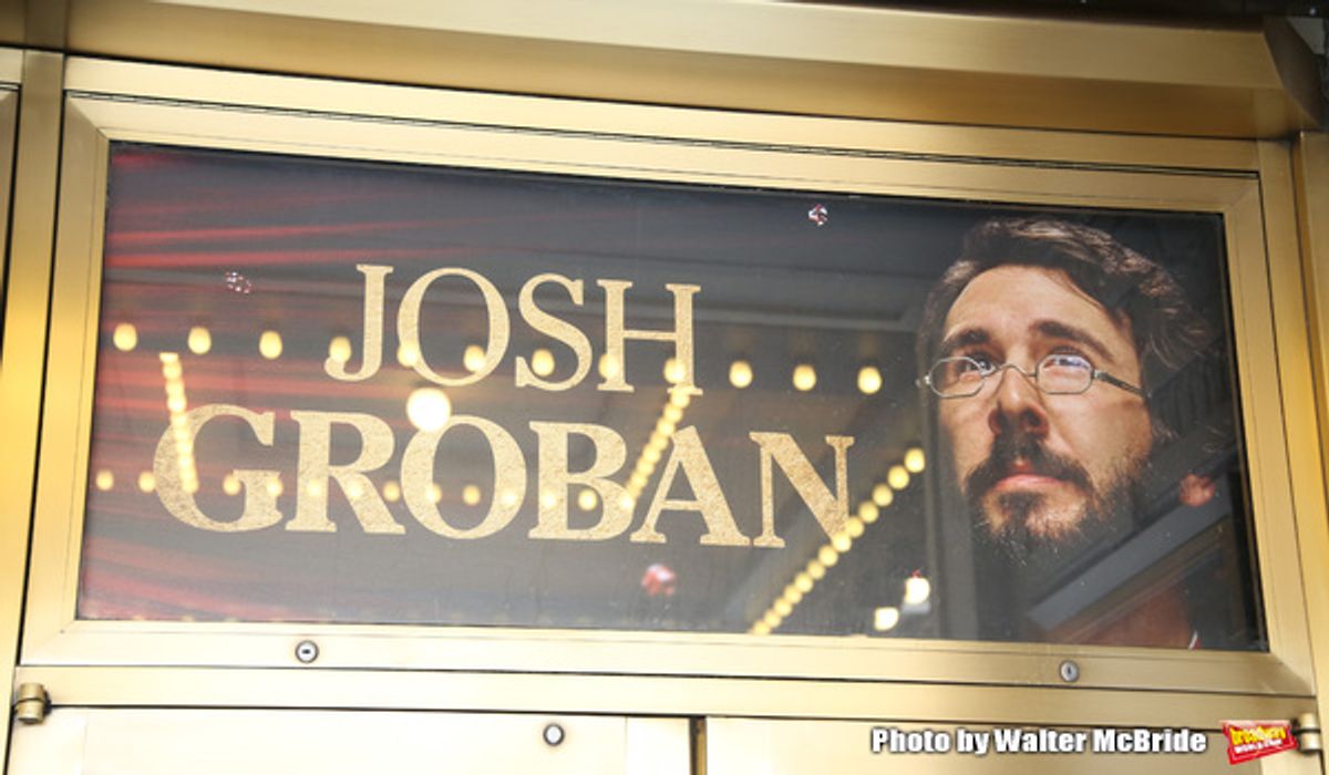 Theatre Marquee unveiling for 'Natasha, Pierre & The Great Comet of 1812' starring Josh Groban and Denee Benton at the Imperial Theatre  on September 15, 2016 in New York City. at 