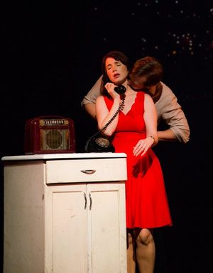 Elisa Matthews as Francesca and Derek Basthemer as Robert  Photo