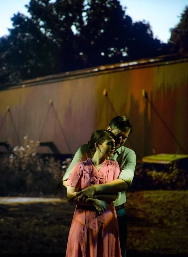 Elisa Matthews as Francesca and Derek Basthemer as Robert  Photo