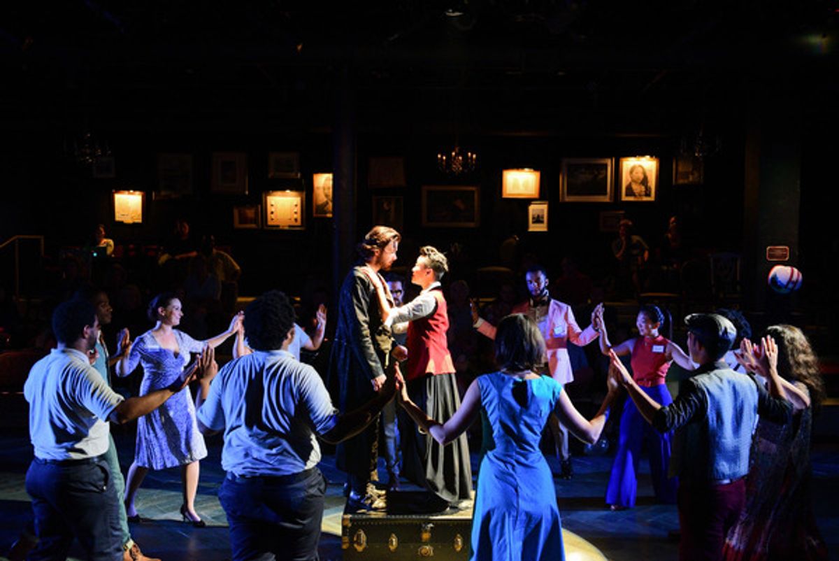 Japhet Balaban and Emjoy Gavino with the cast at 