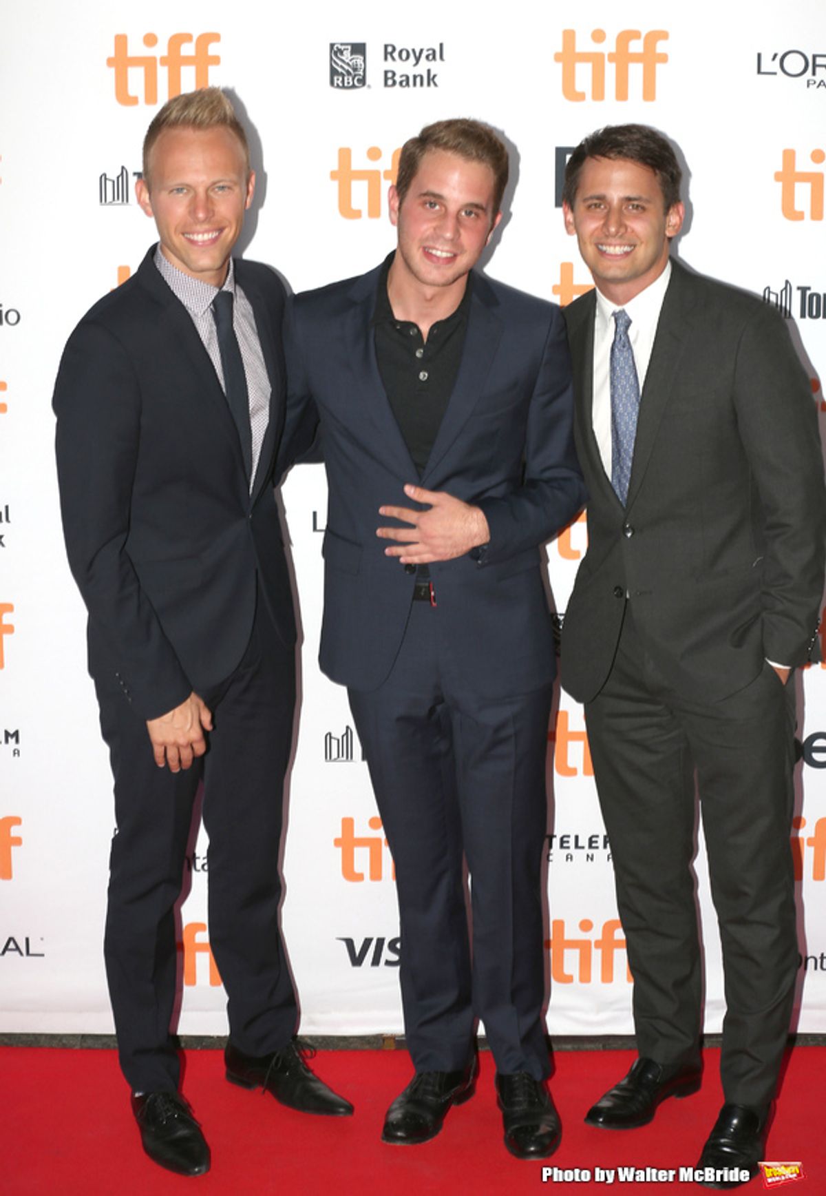 Benj Pasek, Ben Platt and Justin Paul  at 