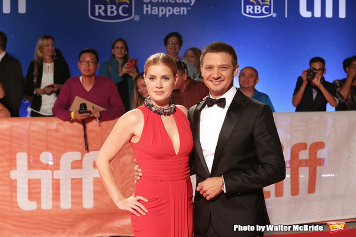 Amy Adams and Jeremy Renner  at 