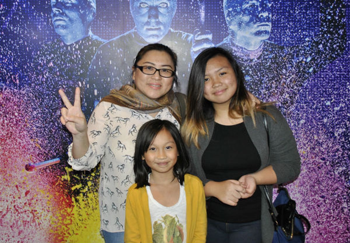 Trecey Tojuka, Bethany, Briony at BLUE MAN GROUP 25th-Anniversary World Tour Continues in Manila
