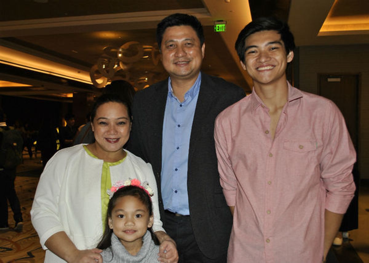 Richard Del Rosario and family at 