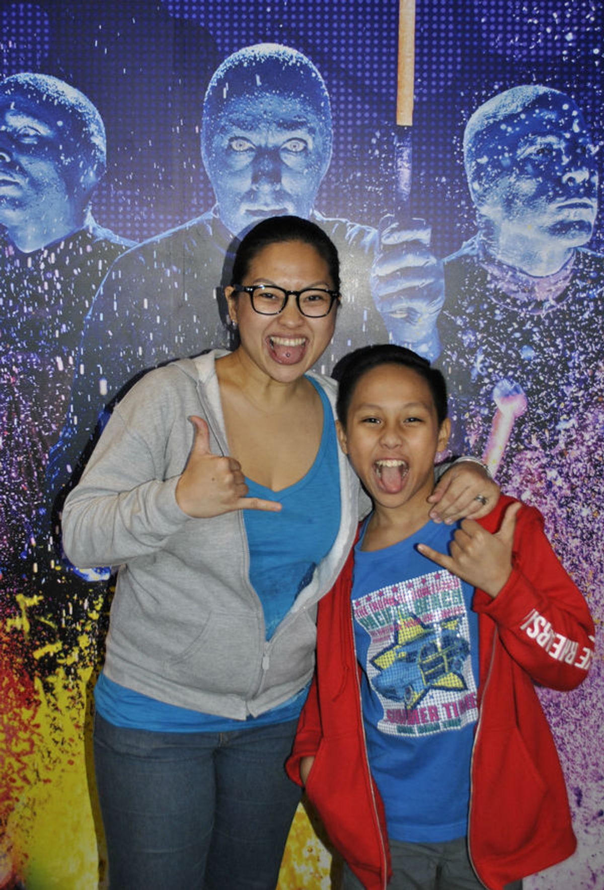 Abi Ruelo, Alden Ruelo at BLUE MAN GROUP 25th-Anniversary World Tour Continues in Manila