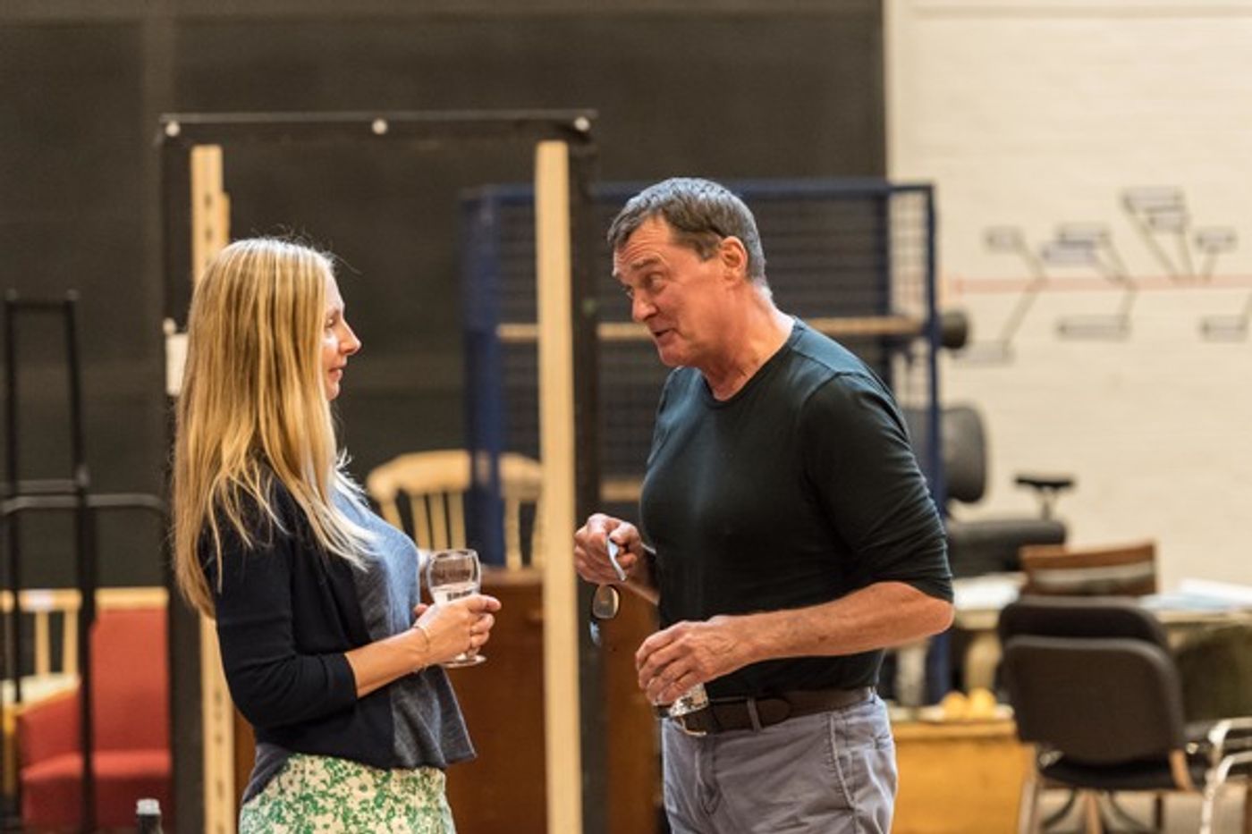 Photo Flash: The Cast of David Hare's New Play Rehearses THE RED BARN  Image