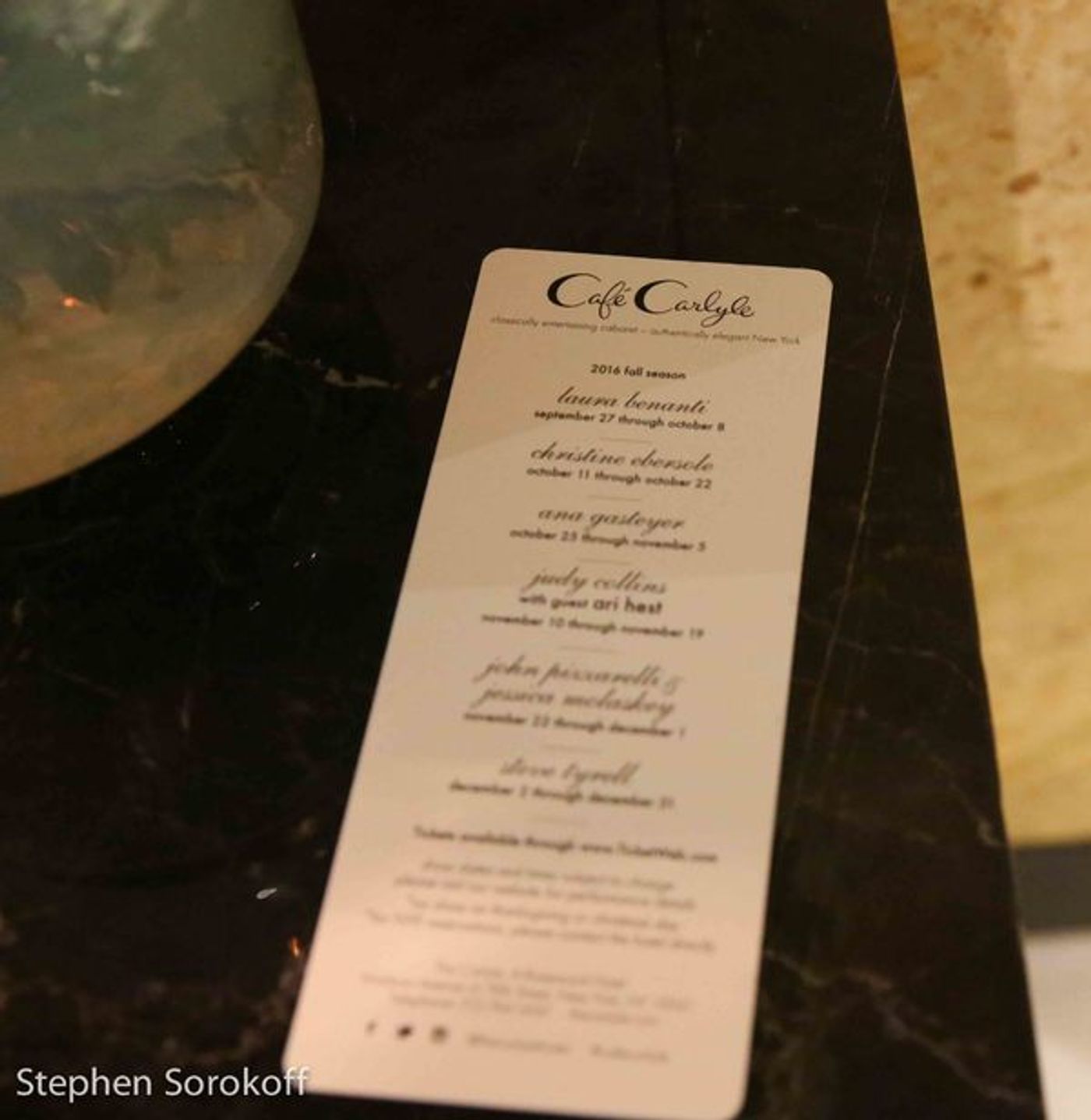 Photo Coverage: Jim Caruso and Billy Stritch Kick Off Bemelmans Residency at The Carlyle  Image