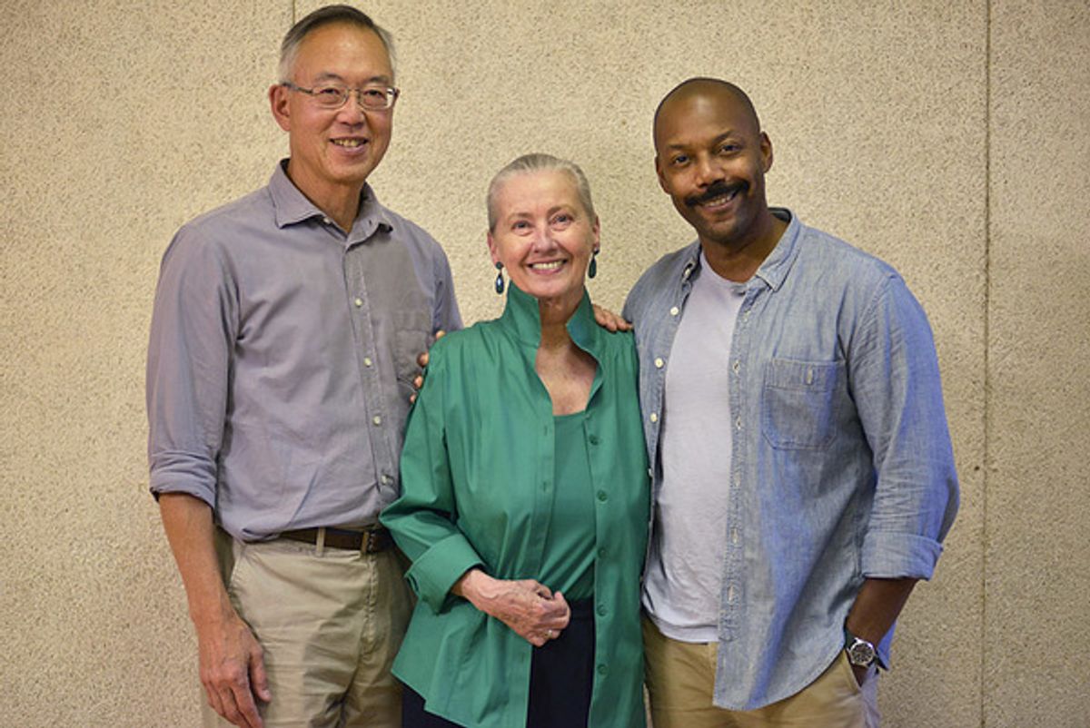 Ted Shen, Paulette Haupt, T. Oliver Reid at 