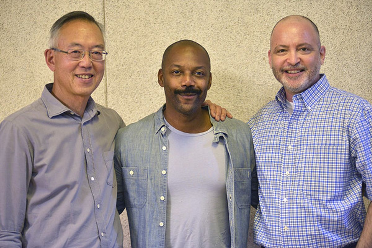 Ted Shen (Composer Just One Q), T. Oliver Reid, Brad Rouse (Director Just One Q) at 