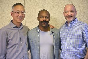 Ted Shen (Composer Just One Q), T. Oliver Reid, Brad Rouse (Director Just One Q) @ BroadwayWorld Ted Shen (Composer Just One Q), T. Oliver Reid, Brad Rouse (Director Just One Q) Photo