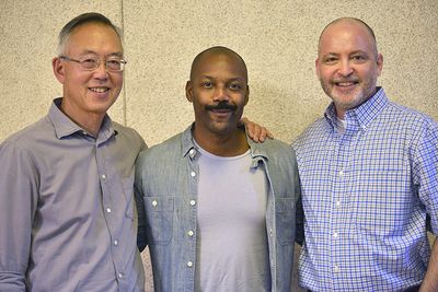 Ted Shen (Composer Just One Q), T. Oliver Reid, Brad Rouse (Director Just One Q) Photo