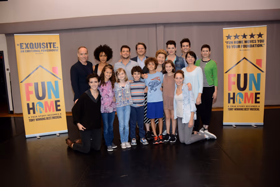Photo Coverage: The Touring Cast of FUN HOME Meets The Press Image