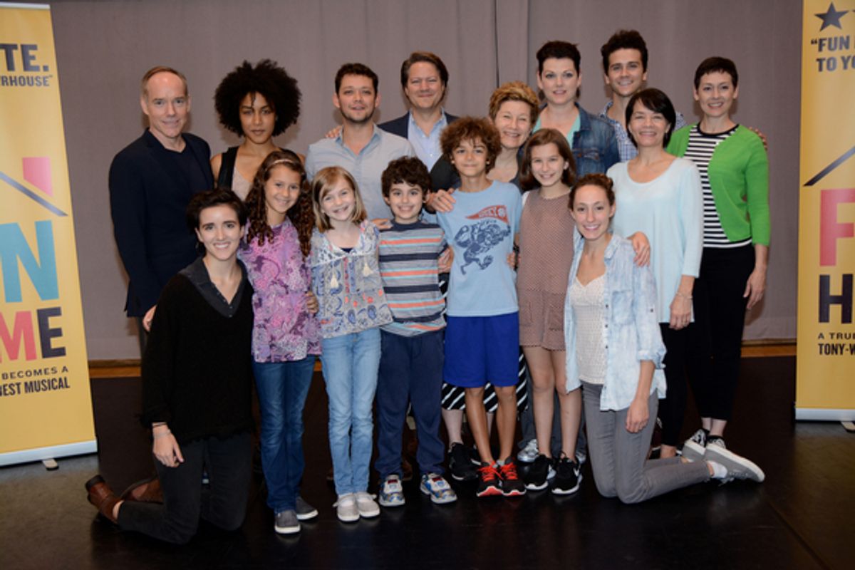 Michael Winther Karen Eilbacher, Robert Hager, Robert Petkoff, Lisa Kron, Kate Shindle, Anthony Fortino, Amanda Naughton, Abby Corrigan, Sofia Trimarchi, Carly Gold, Lennon Nate Hammond, Pierson Salvador, Alessandra Baldacchino, Caroline Murrah and Susan  at 