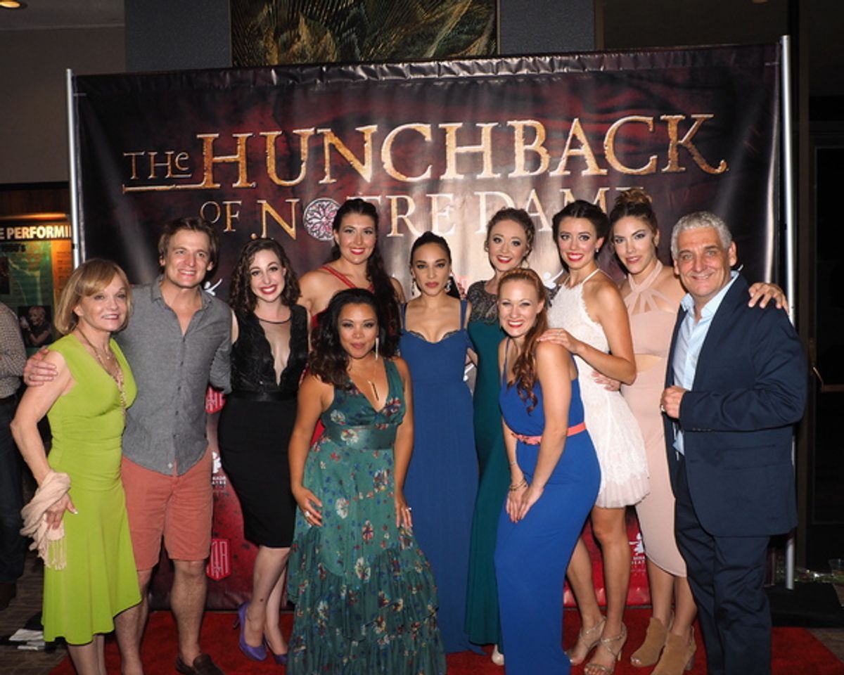 Cathy Rigby, John McGinty, Hannah Madeleine Goodman, Stephanie Thiessen, Cherrie Badajos Cruz, Cassie Simone, Devon Hadsell, Shanon Mari Mills, Emily Dauwalder, Rachel Farr, and Glenn Casale at 