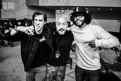 Rafael Casal, Jeans Peter Kim and Daveed Diggs Photo
