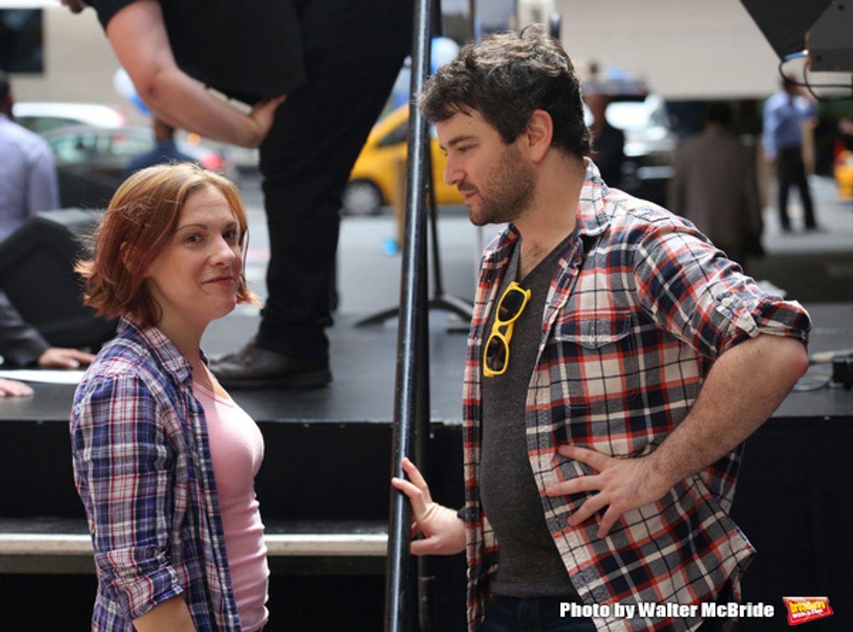 Daisy Eagan and Alex Brightman at 