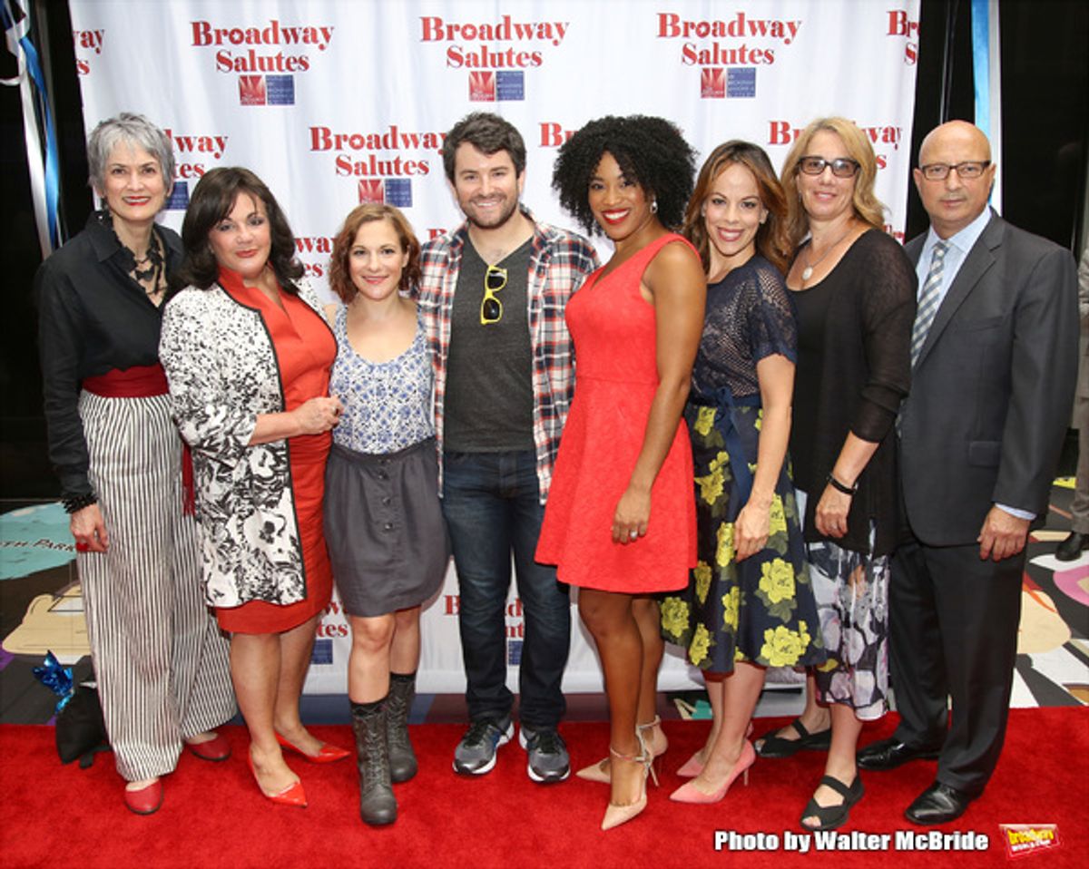 Nina Lannan, Charlotte St. Martin, Daisy Eagan, Alex Brightman, Rashidra Scott, Leslie Kritzer, Laura Penn and Anthony DePaulo attends theLaura Penn and Anthony DePaulo  at 