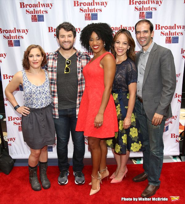 Daisy Eagan, Alex Brightman, Rashidra Scott, Leslie Kritzer and Marc Bruni   Photo