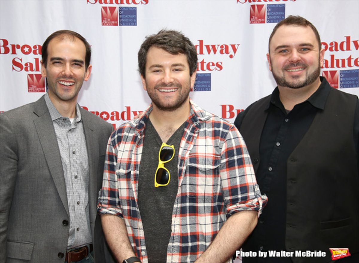 Marc Bruni, Alex Brightman and Joel Waggoner  at 
