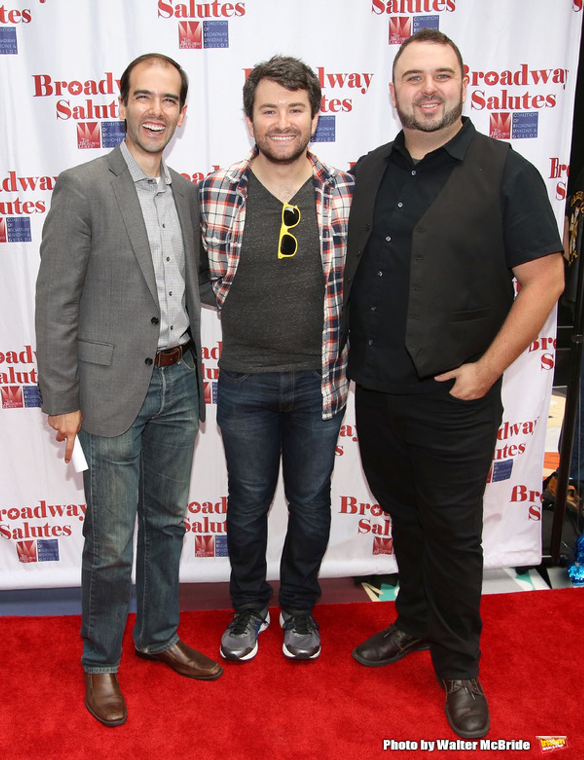 Marc Bruni, Alex Brightman and Joel Waggoner at 