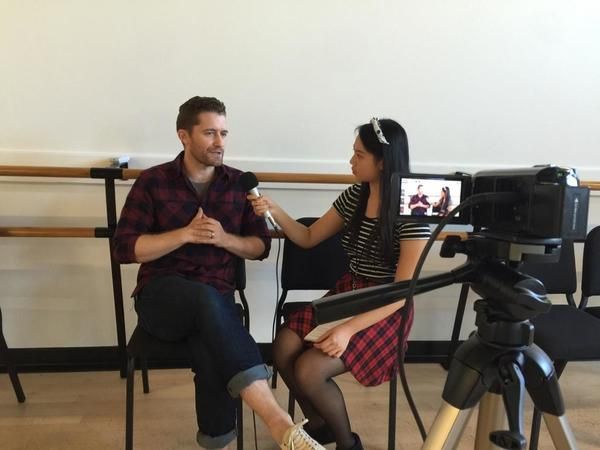 Matthew Morrison and journalist Cassandra Hsiao Photo