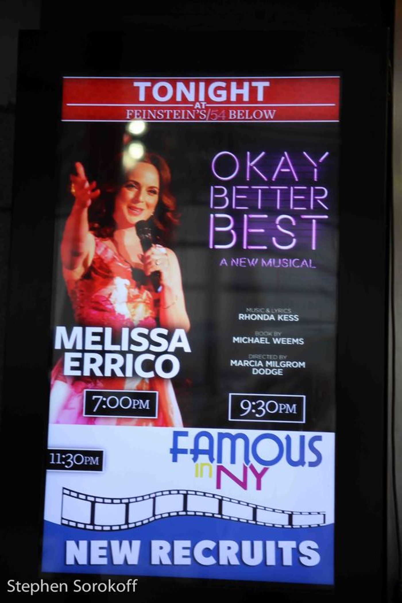 Photo Coverage: Melissa Errico Brings 'FUNNY!' Back to Feinstein's/54 Below  Image