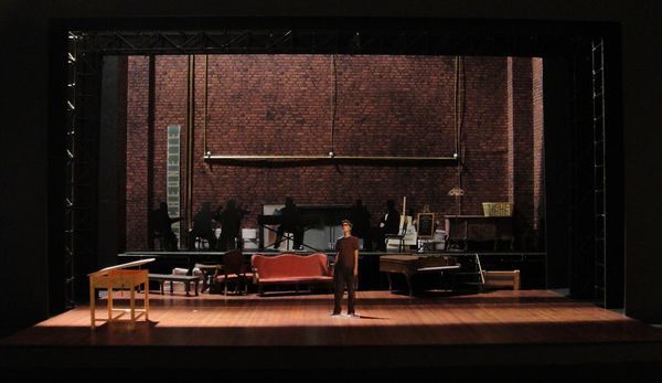 FUN HOME national tour set model designed by David Zinn Photo