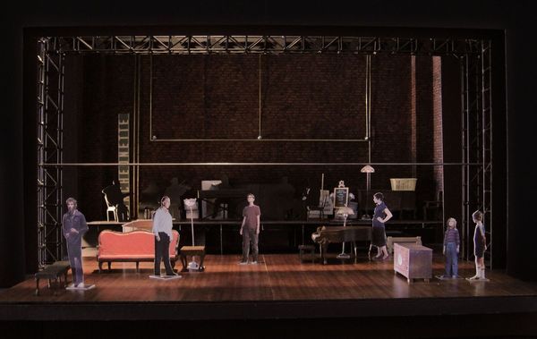 FUN HOME national tour set model designed by David Zinn Photo