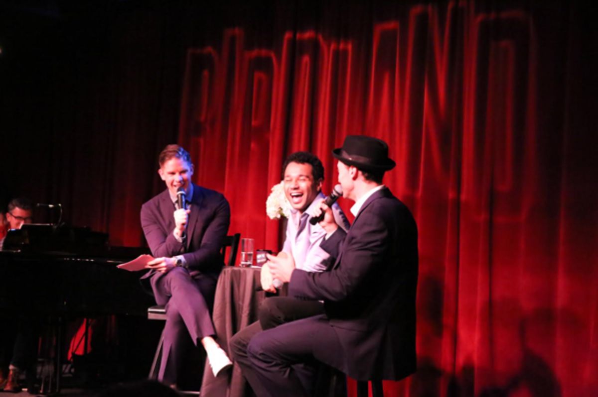 Frank DiLella, Corbin Bleu and Bryce Pinkham at 