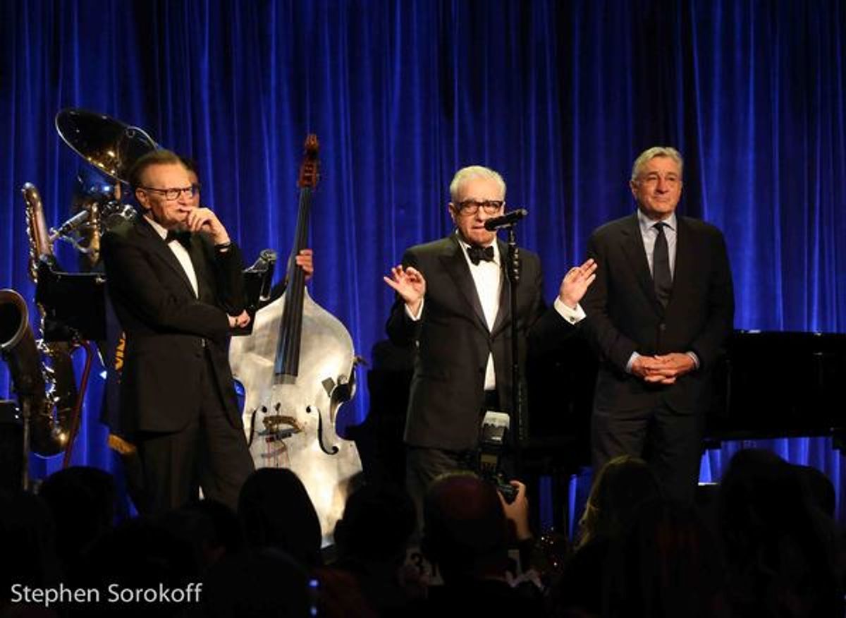Larry King, Dean of Friars, Martin Scorsese, Robert De Niro at 