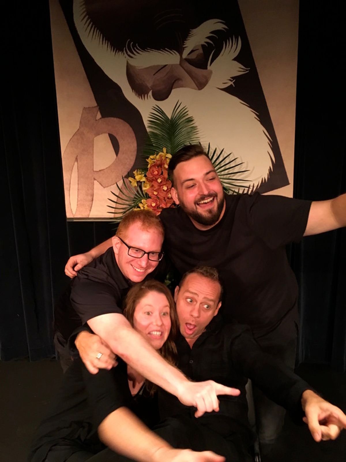 acey Burgess, Jamil Chocachi. Standing: Craig Rosenthal, Jack Cummins at 