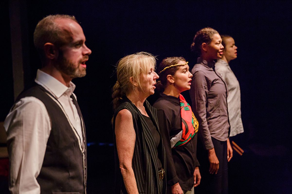 Paul O'Mahony, Liz Crowther, Alice Haig, Evelyn Miller, and Hannah Barrie  at 