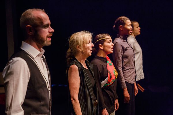 Paul O'Mahony, Liz Crowther, Alice Haig, Evelyn Miller, and Hannah Barrie  Photo