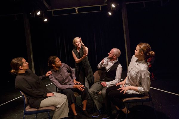 Alice Haig, Evelyn Miller, Liz Crowther, Paul O'Mahony, and Hannah Barrie Photo