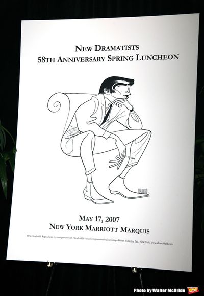 Edward Albee (Hirschfeld Poster ) at the New Dramatists 58th Annual Spring Luncheon t Photo