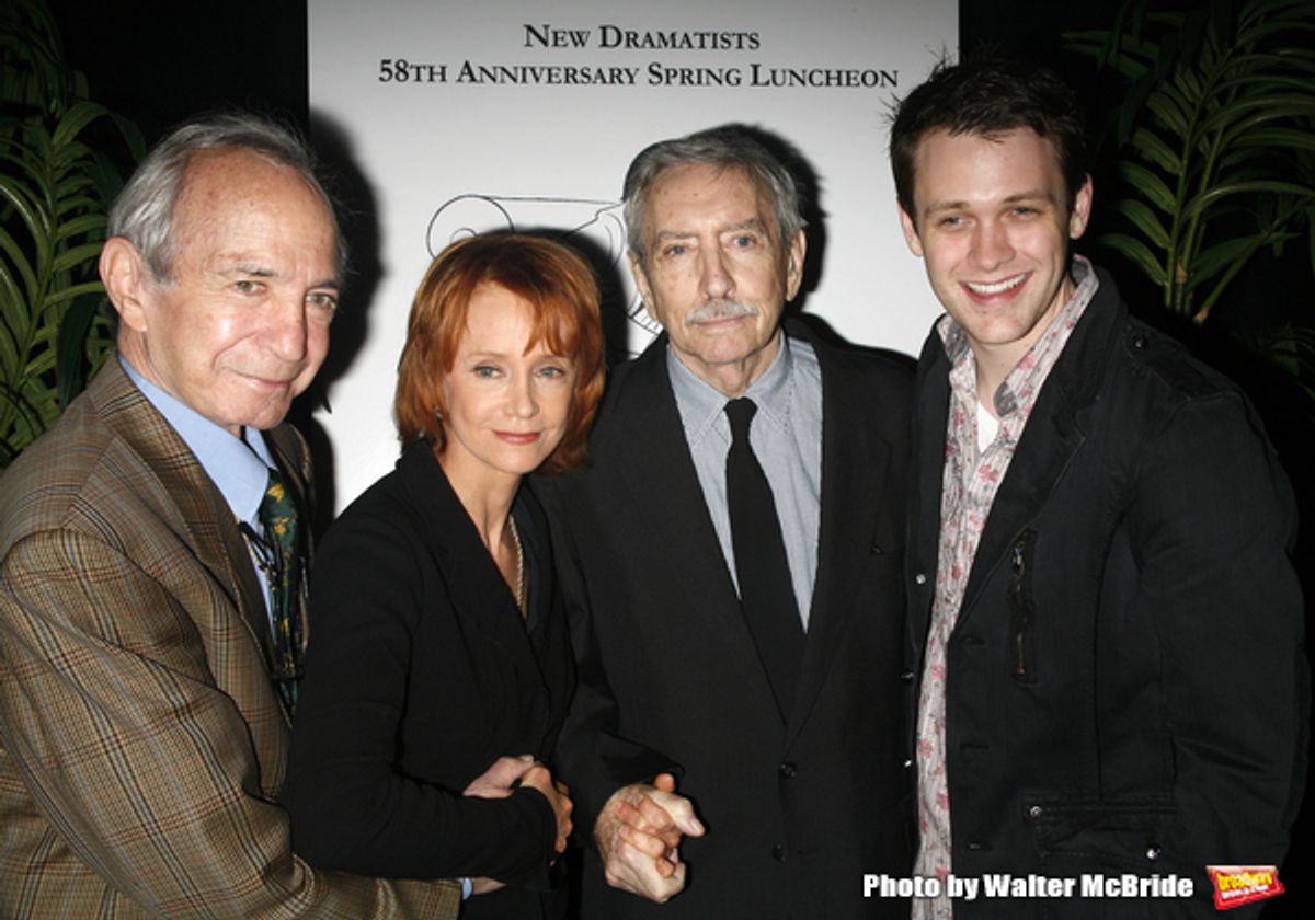 Ben Gazzara, Swoozie Kurtz, Edward Albee & Michael Arden attending the New Dramatists 58th Annual Spring Luncheon to honor Edward Albee at the Mariott Marquee Hotel in New York City..May 17th, 2007. at 