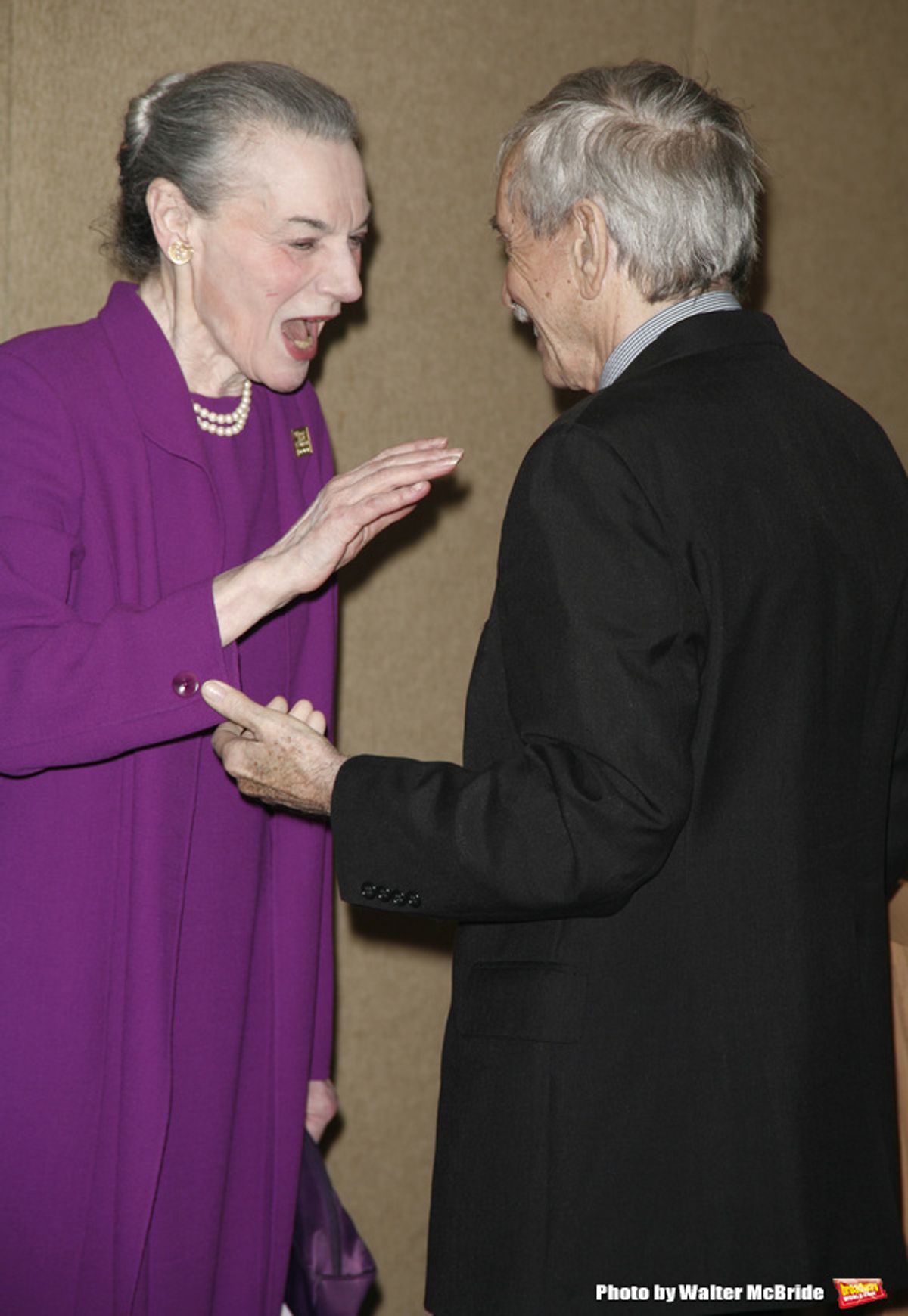 Marian Seldes & Edward Albee attending the New Dramatists 58th Annual Spring Luncheon to honor Edward Albee at the Mariott Marquee Hotel in New York City. May 17th, 2007 at 