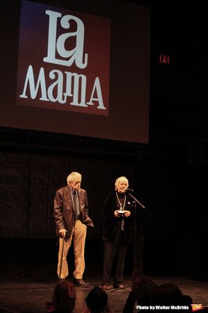 Estelle Parsons & Edward Albee during the La Mama Celebrates 51 Gala honoring Estelle Parsons & Peter Swords at the Ellen Stewart Theatre in New York City on 2/27/2013 @ BroadwayWorld Estelle Parsons & Edward Albee during the La Mama Celebrates 51 Gala honoring Estelle Photo