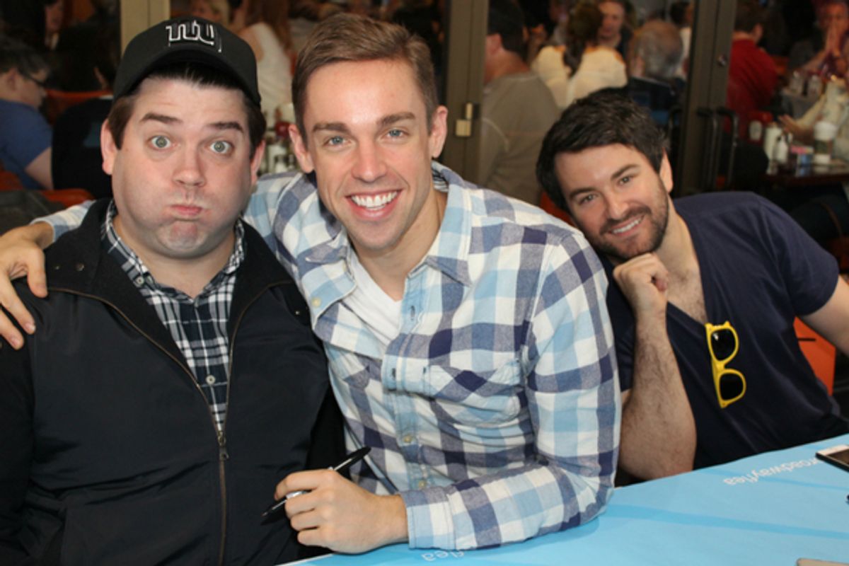 Christopher John O'Neill, Nic Rouleau and Alex Brightman at 