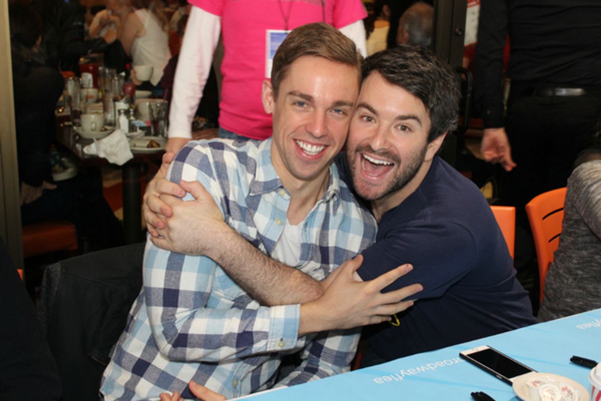 Nic Rouleau and Alex Brightman at 